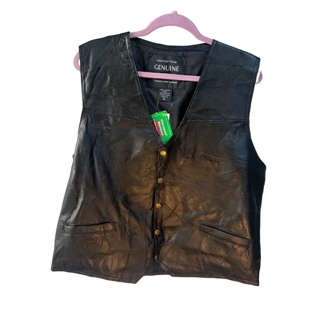 Navarre leather vest
